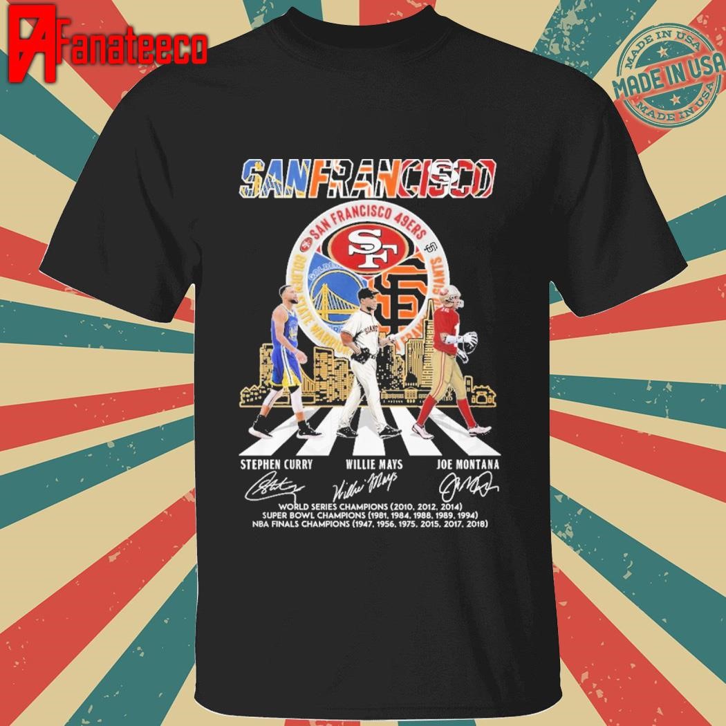 Golden State Warriors x San Francisco 49ers x San Francisco Giants Signature Thank You For The Memories shirt