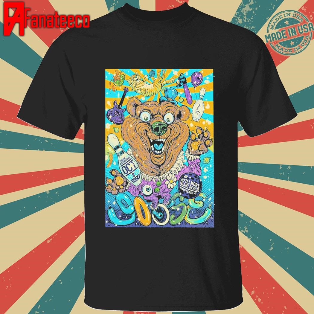 Goose Run For Shows In Miami Beach Florida At The Fillmore Miami Beach On October 29 And 30 2024 The Circus Bear shirt