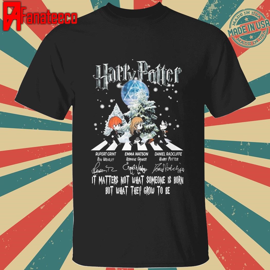 Harry Potter – It Matters Not What Someone Is Born, But What They Grow To Be Signature Christmas shirt