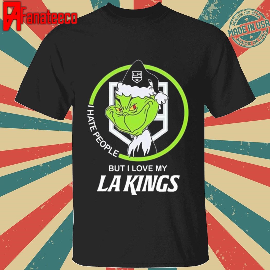 I Hate People But I Love My LA Kings Grinch Christmas Shirts