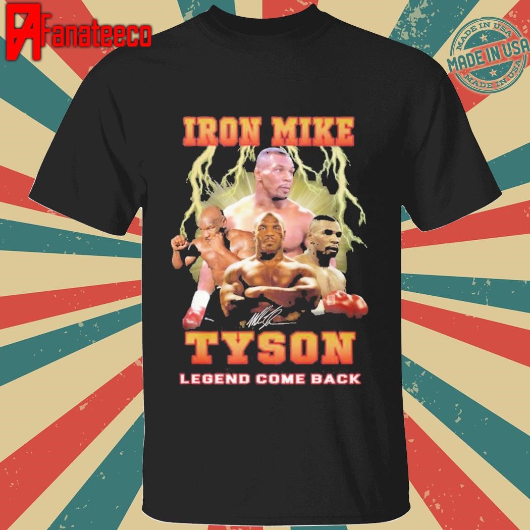 Iron Mike Tyson Legend Come Back signature T-Shirt