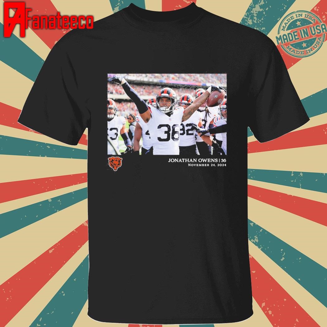 Jonathan Owens Chicago Bears NFL Flash Features Week 12 Unisex T-Shirt