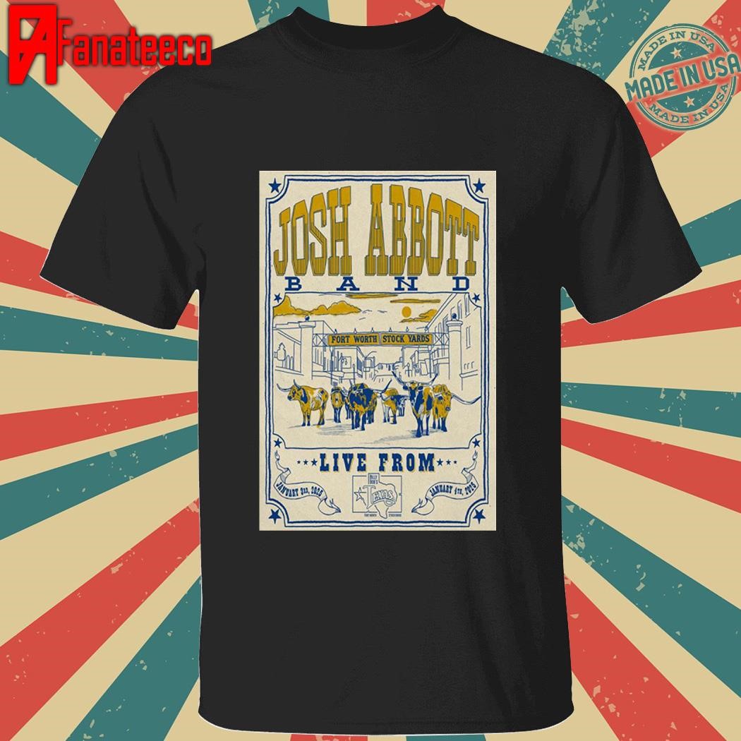 Josh Abbott Band Billy Bob's Texas in Fort Worth TX January 3-4 2025 shirt