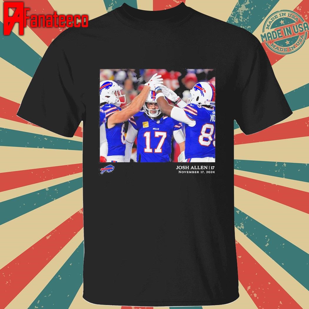 Josh Allen Buffalo Bills NFL Flash Features Week 11 T-Shirt