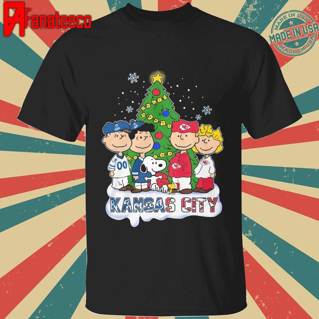 Kansas City Chiefs x Kansas City Royals Merry Christmas Snoopy and Peanuts 2024 shirt