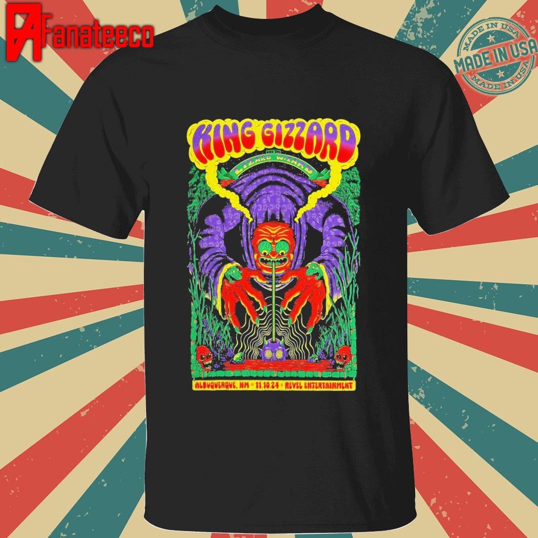 King Gizzard And the Lizard Wizard November 10 2024 Albuquerque NM Tour shirt