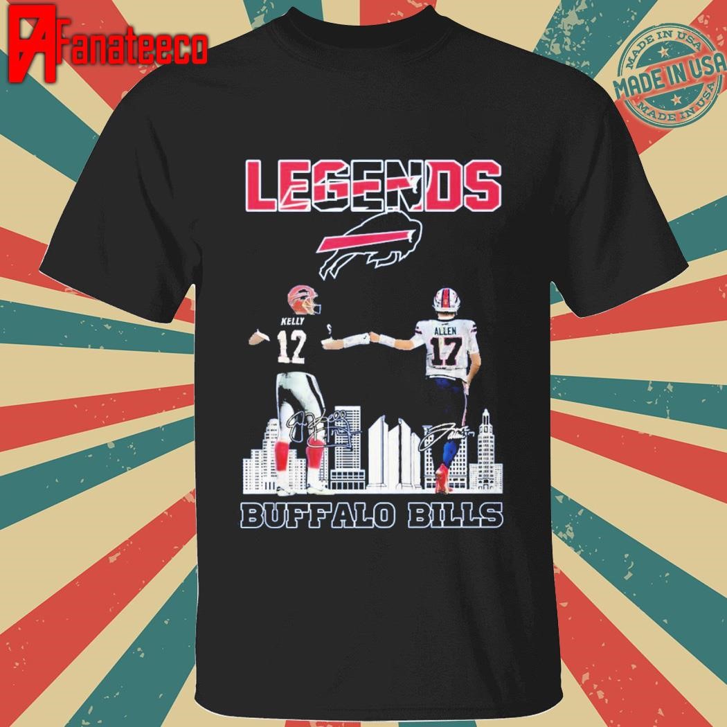 Legends Buffalo Bills Kelly and Allen signatures shirt