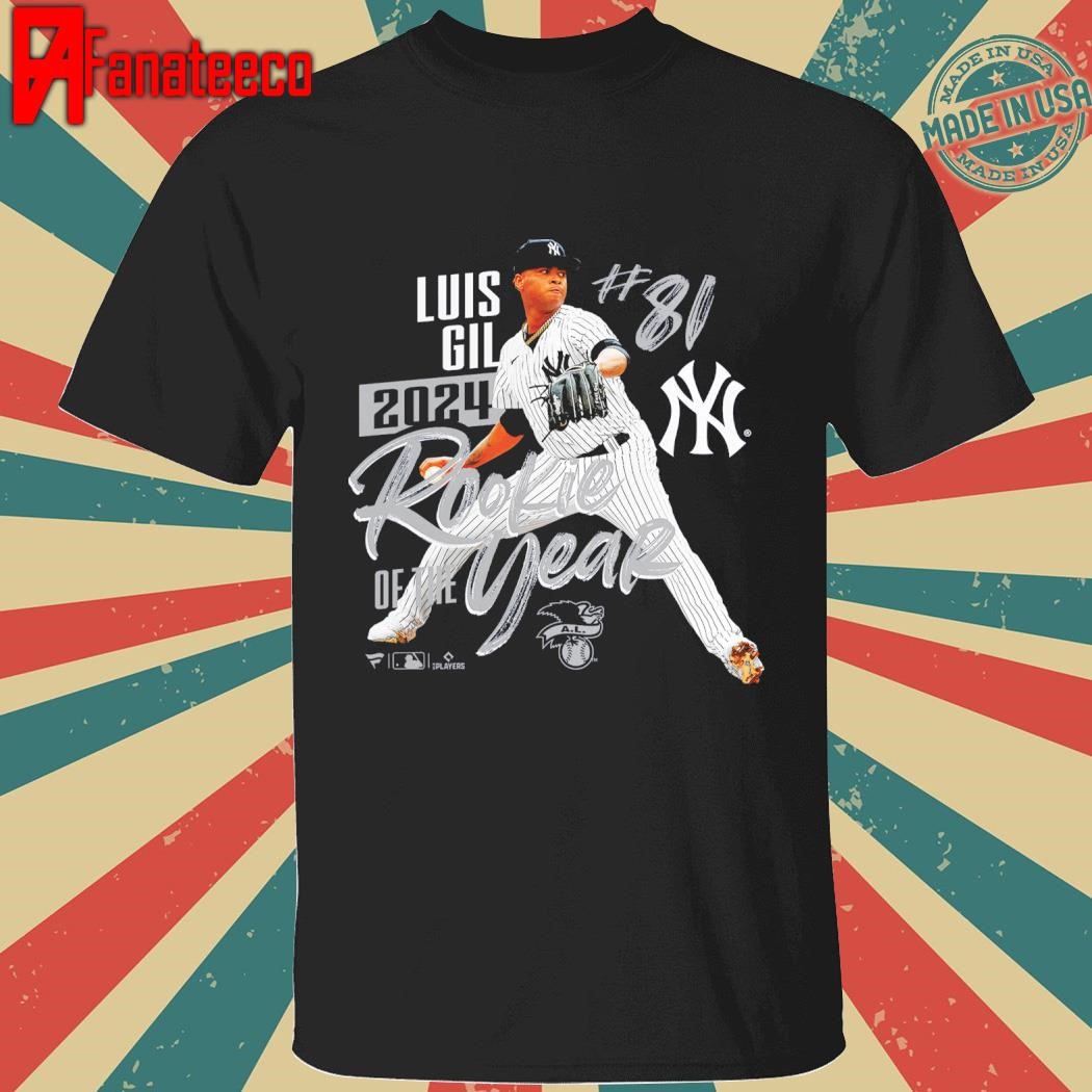 Luis Gil New York Yankees 2024 American League Rookie Of The Year T-Shirt