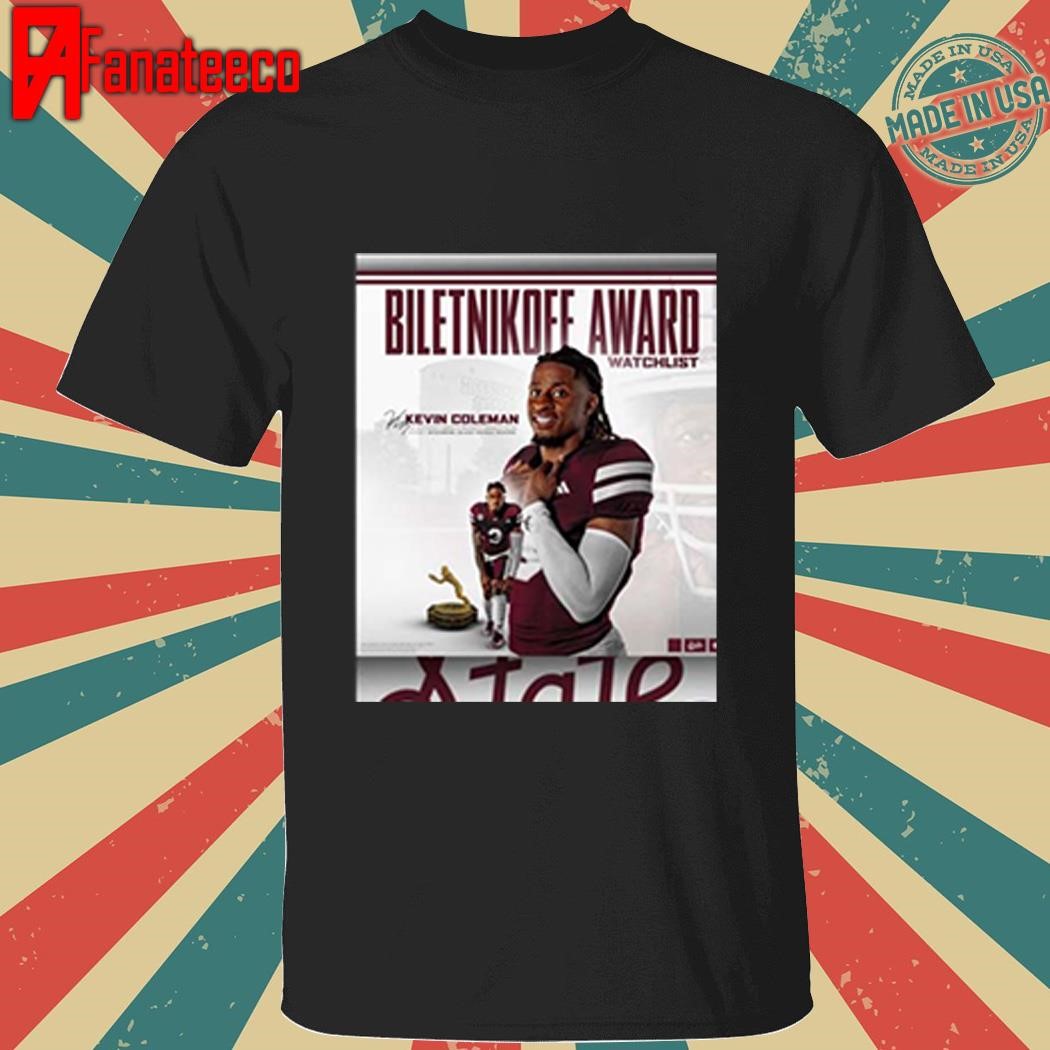 Mississippi State Bulldogs Biletnikoff Award Watchlist Kevin Lamar Coleman Jr Signature t-shirt