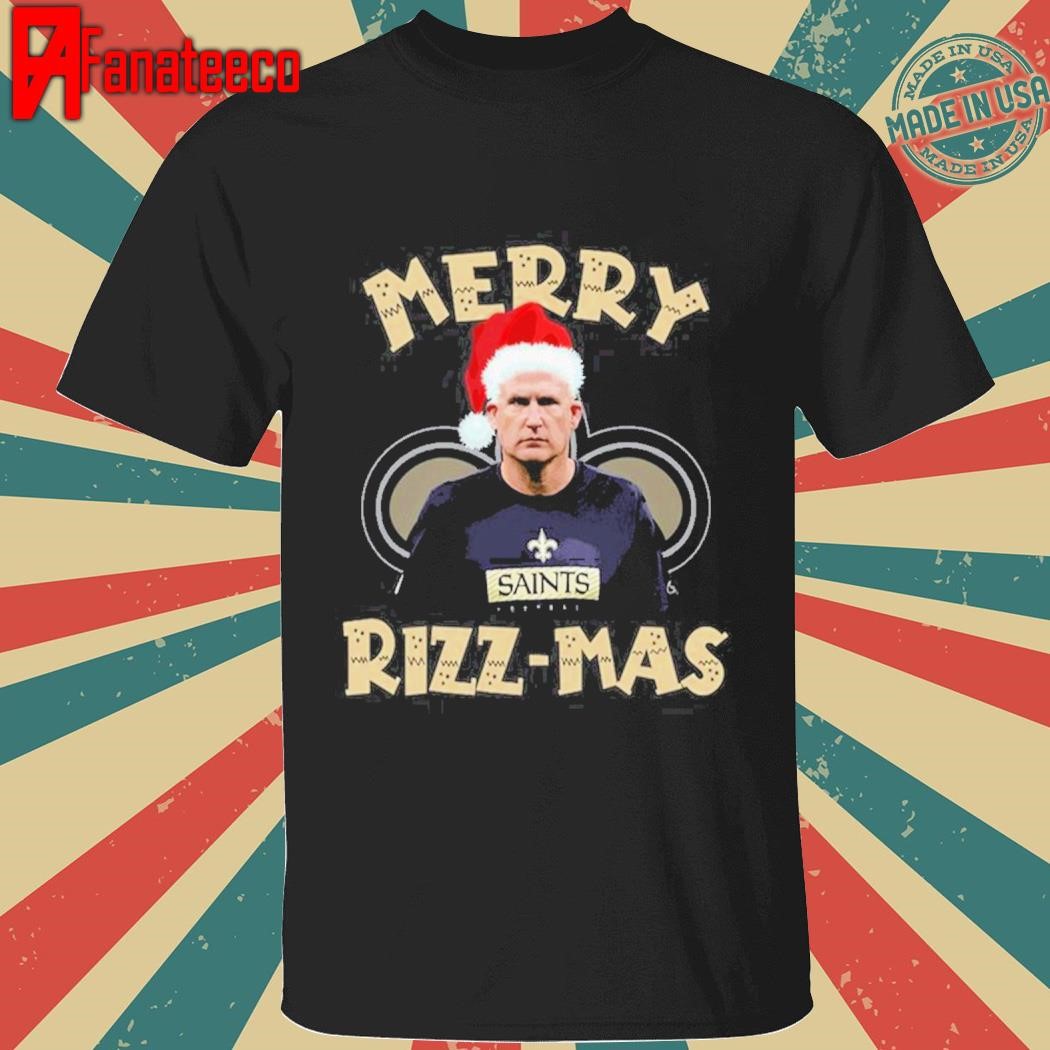 New Orleans Saints Happy Rizz-Mas T-Shirt