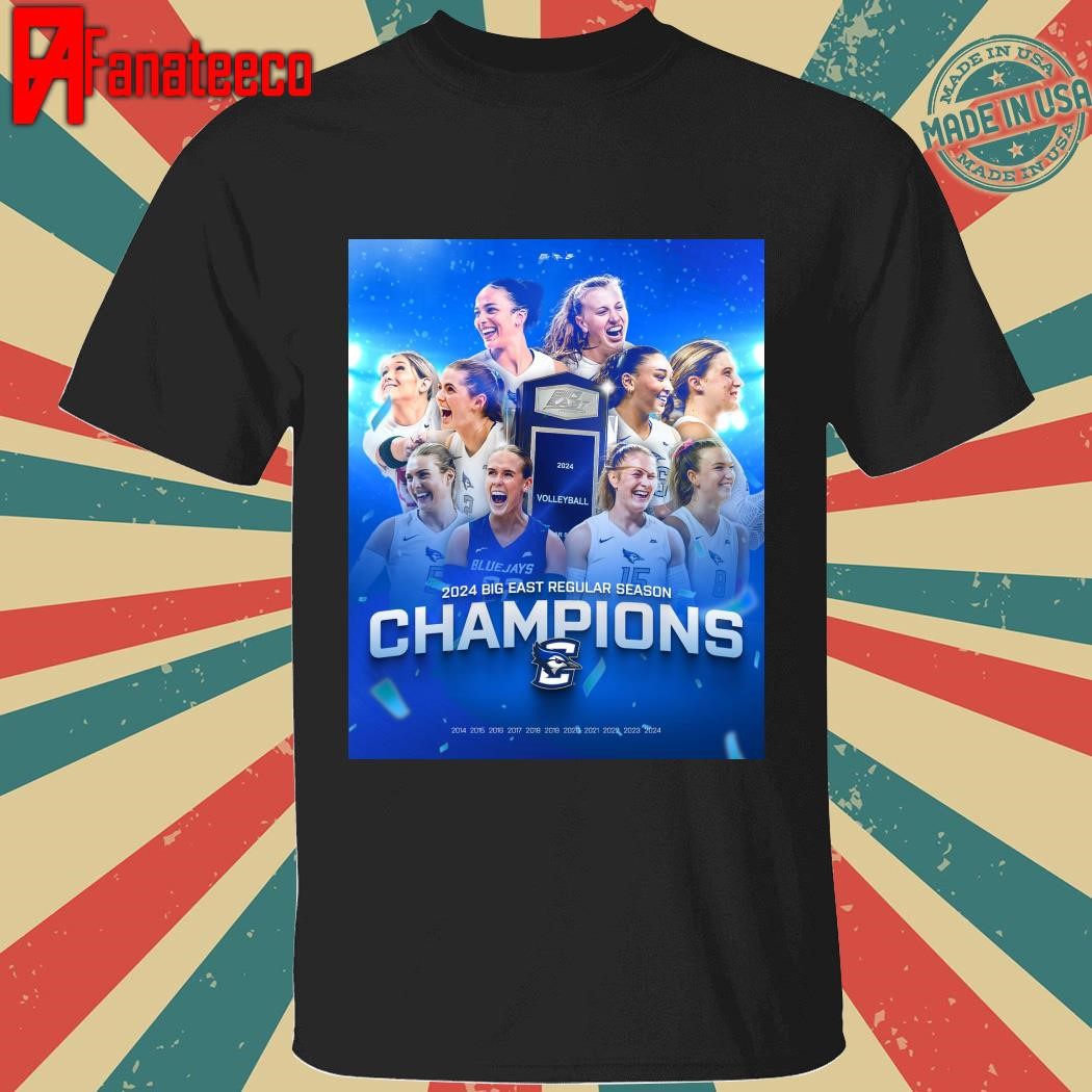 Nice Creighton Volleyball 2024 Big east regular season champions shirt