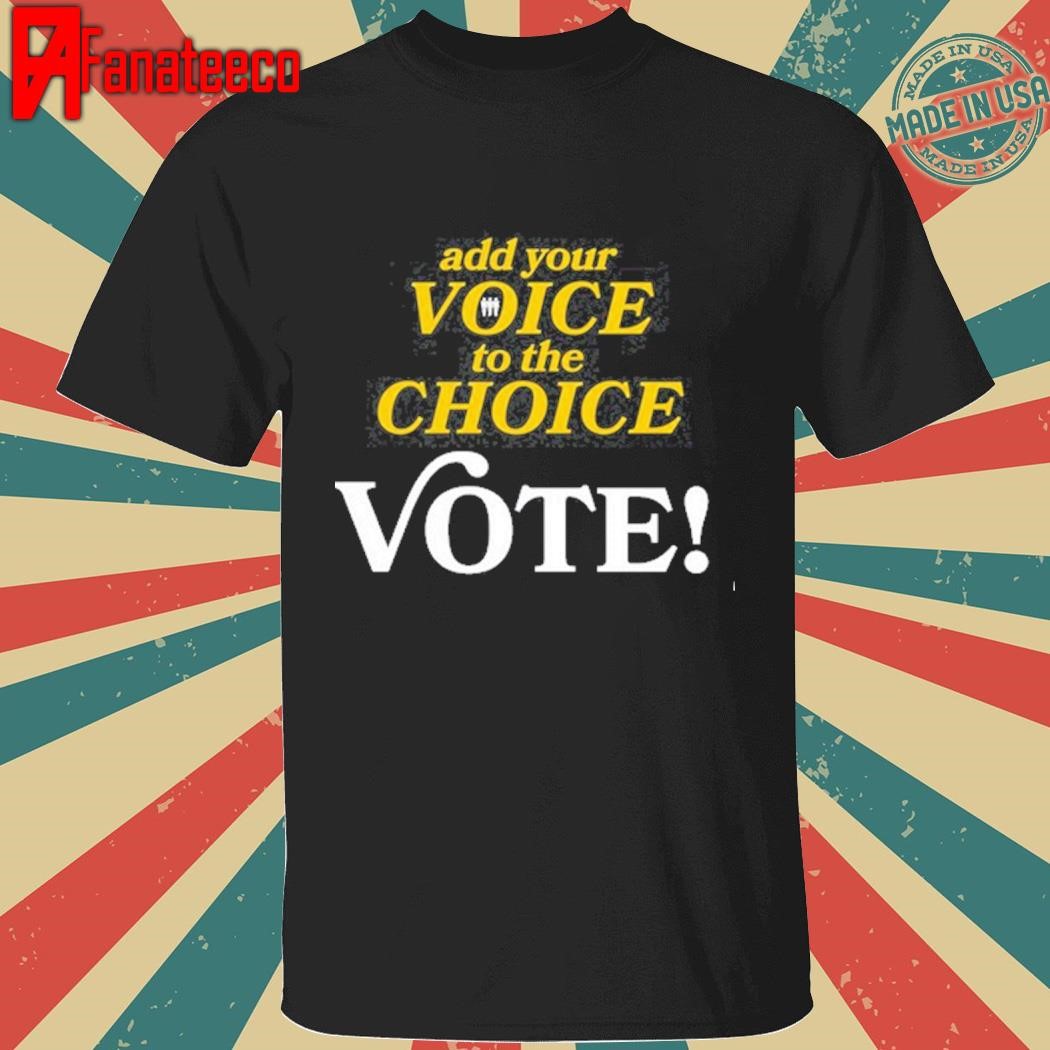 Official Jack White Add Your Voice To The Choice Vote Shirt