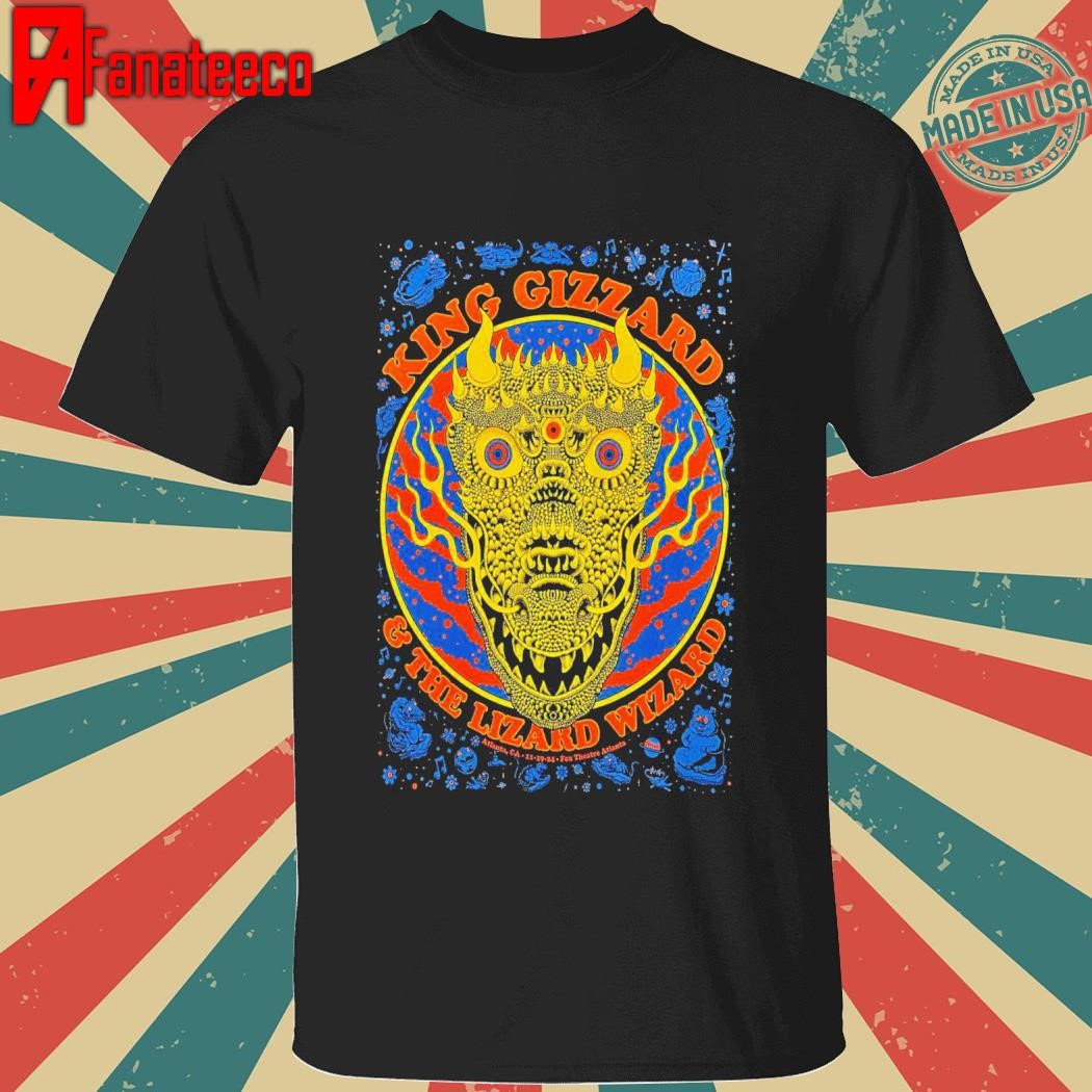 Official King Gizzard And The Lizard Wizard Nov 19 2024 Fox Theatre Atlanta GA Tour shirt