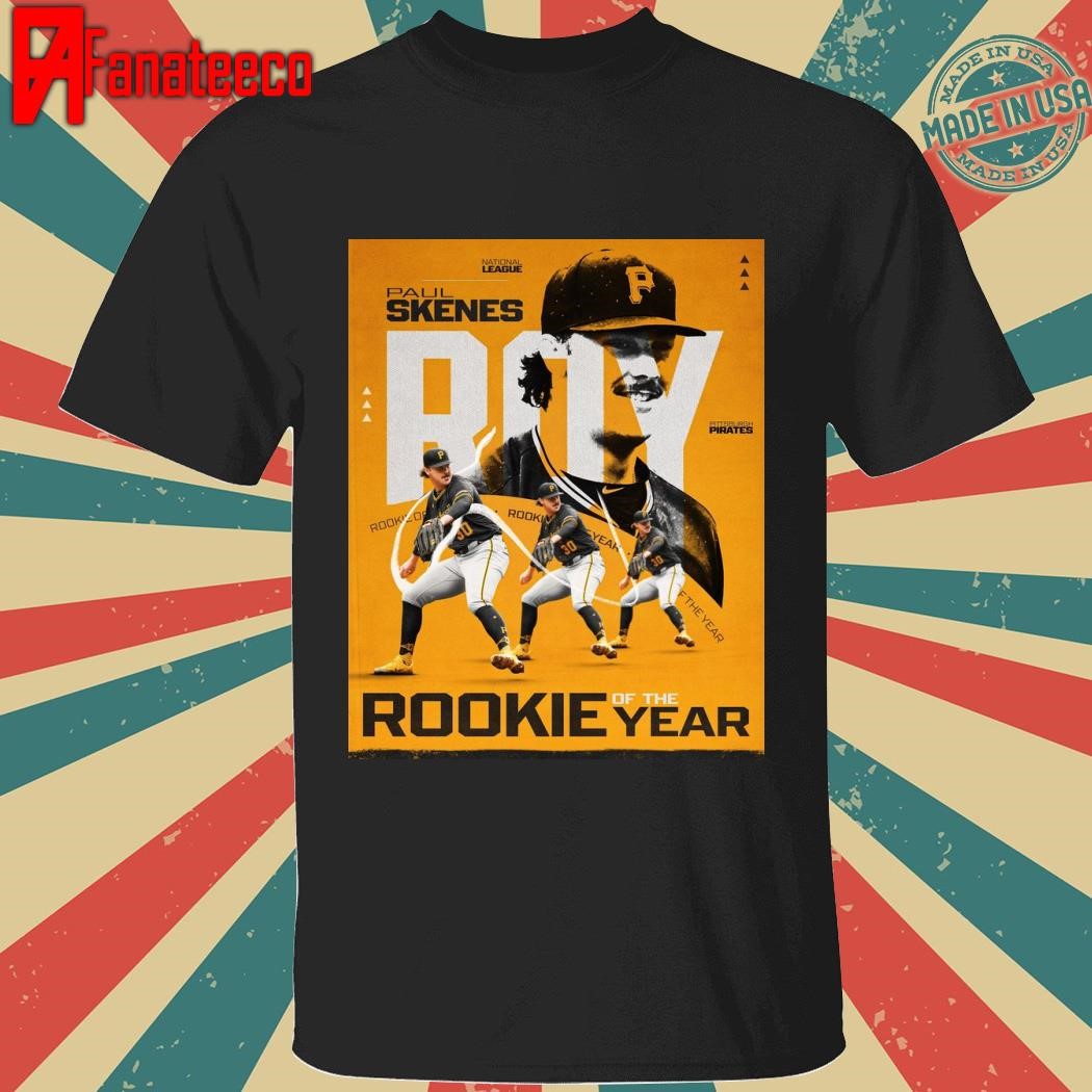 Official Paul Skenes Pittsburgh Pirates Is 2024 National League Jackie Robinson Rookie Of The Year MLB shirt