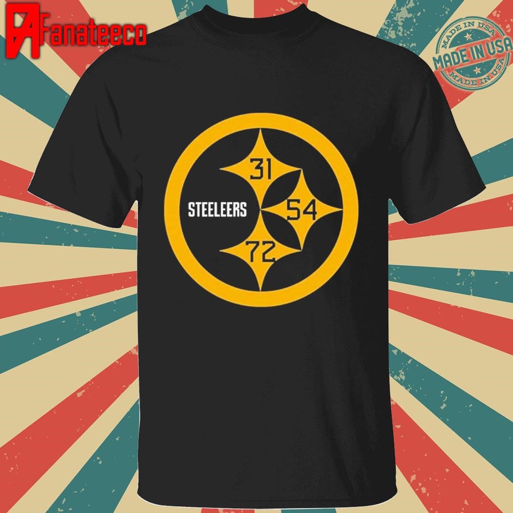 Official Pittsburgh Steelers Logo 31, 54, 72 shirt