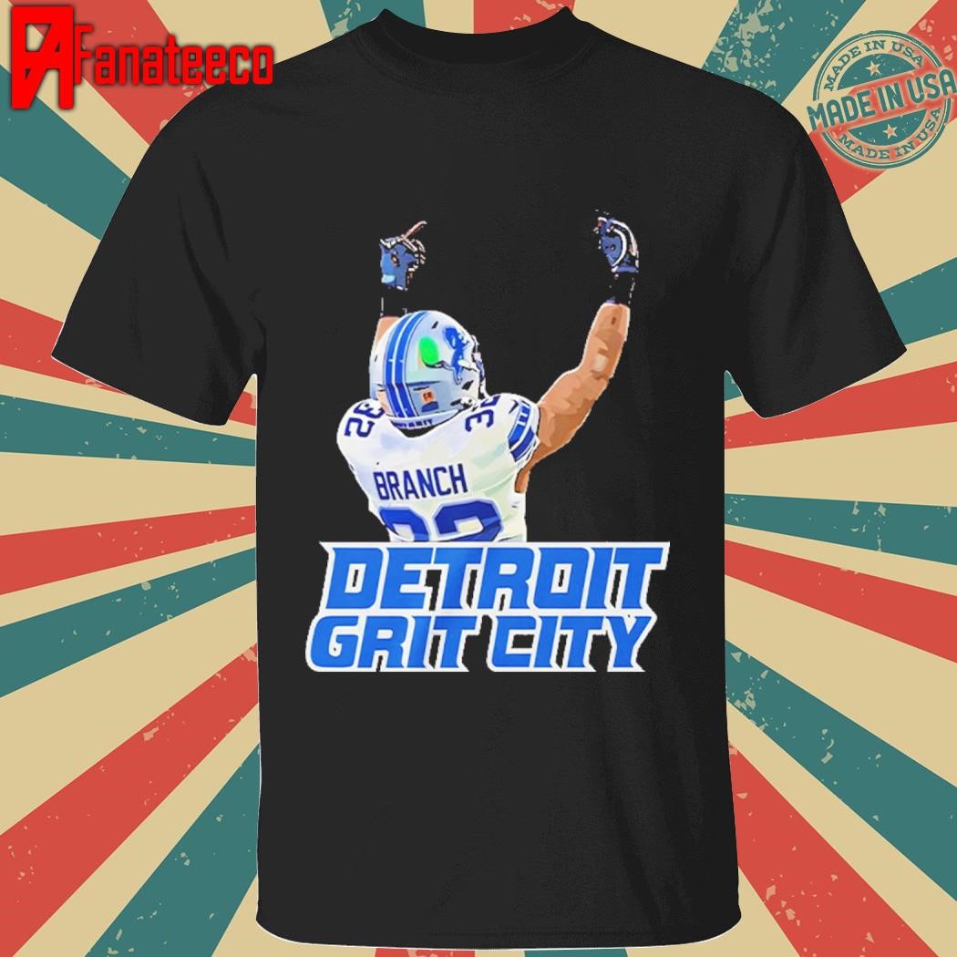 Original Detroit Grit City Brian Branch Middle Finger Shirt