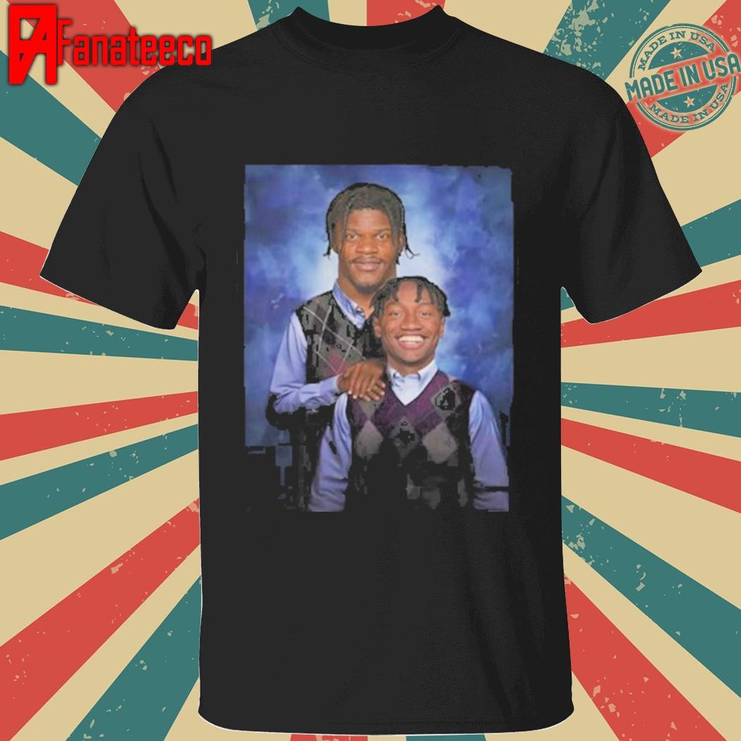 Original Lamar Jackson Zay Flowers Step Brother Shirt