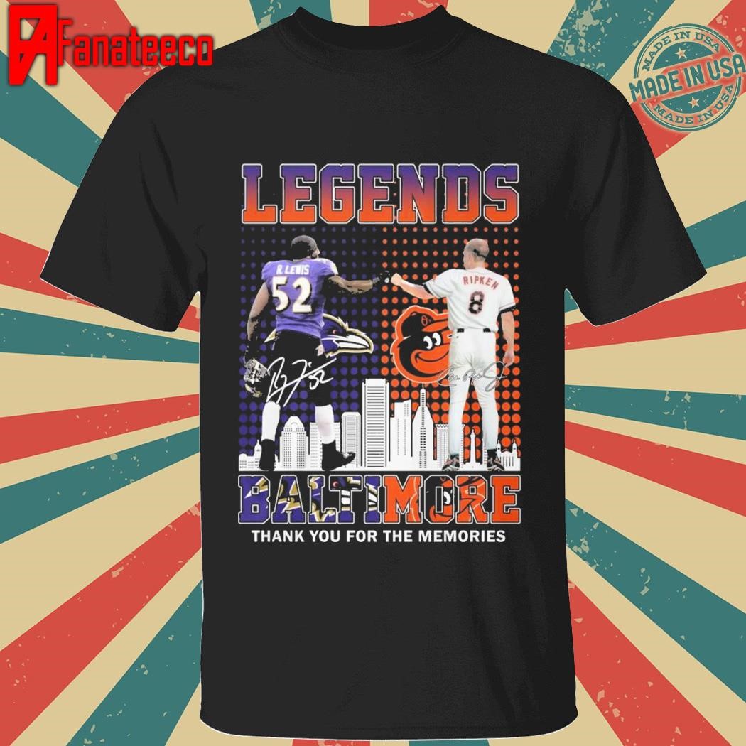 Original Legends Baltimore Orioles Ravens Thank You For The Memories