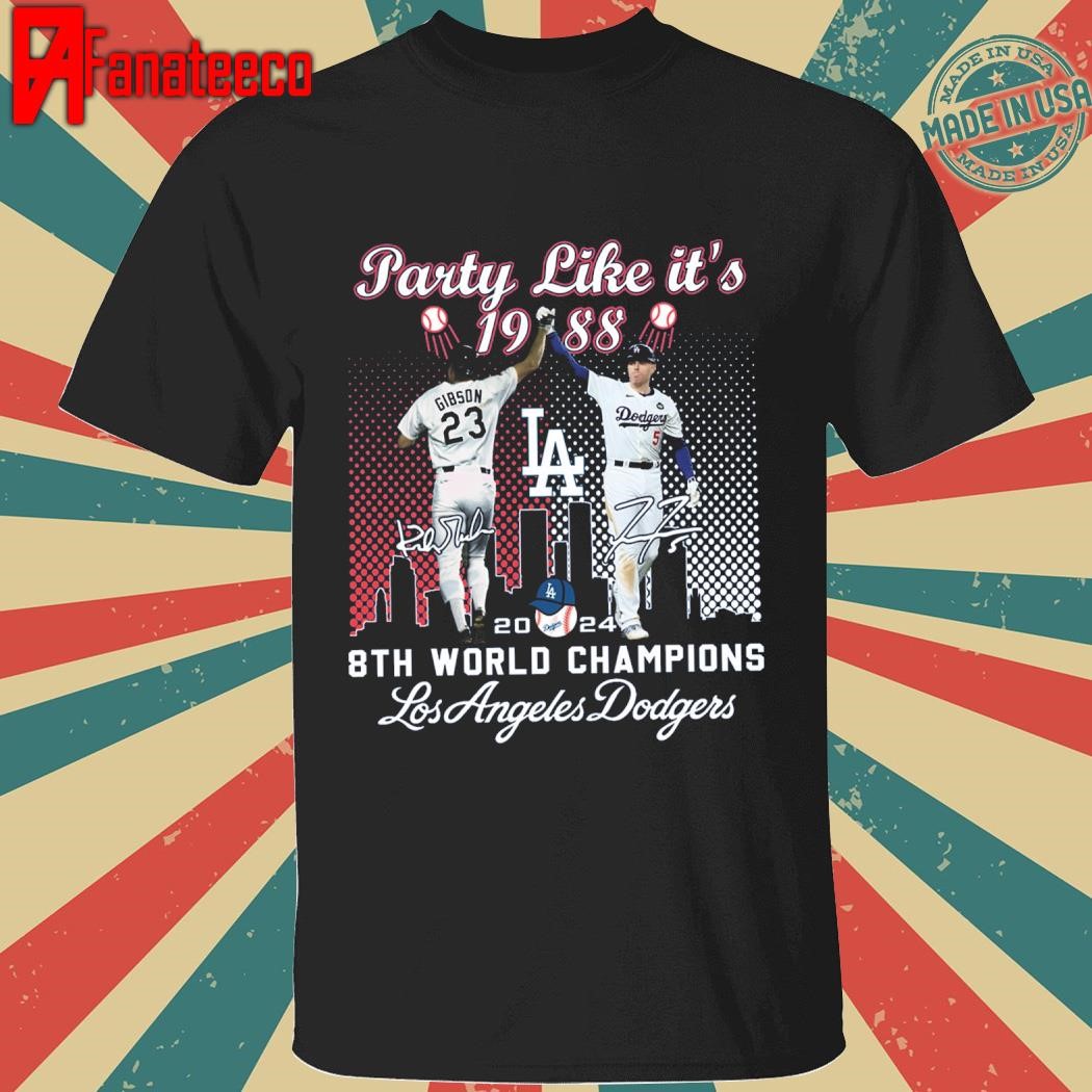 Party Like It’s 1988 8th World Champions LA Dodgers Shirt