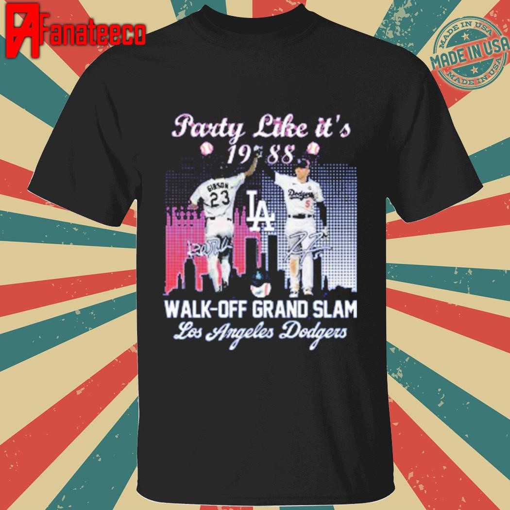 Party Like It's 1988 Kirk Gibson And Freddie Freeman Walk-off Grand Slam shirt