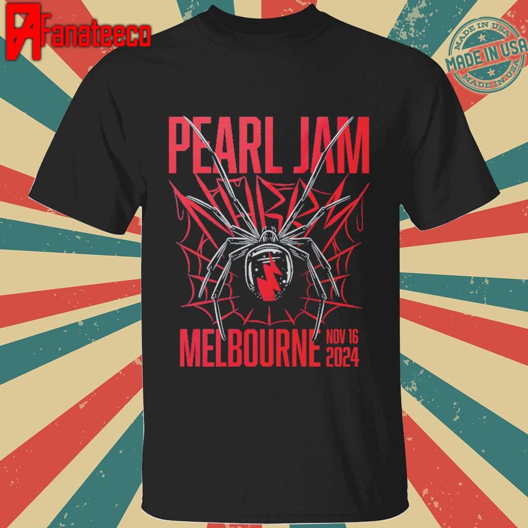 Pearl Jam November 16th Event Tee For Marvel Stadium In Gold Coast Australia 2024 shirt