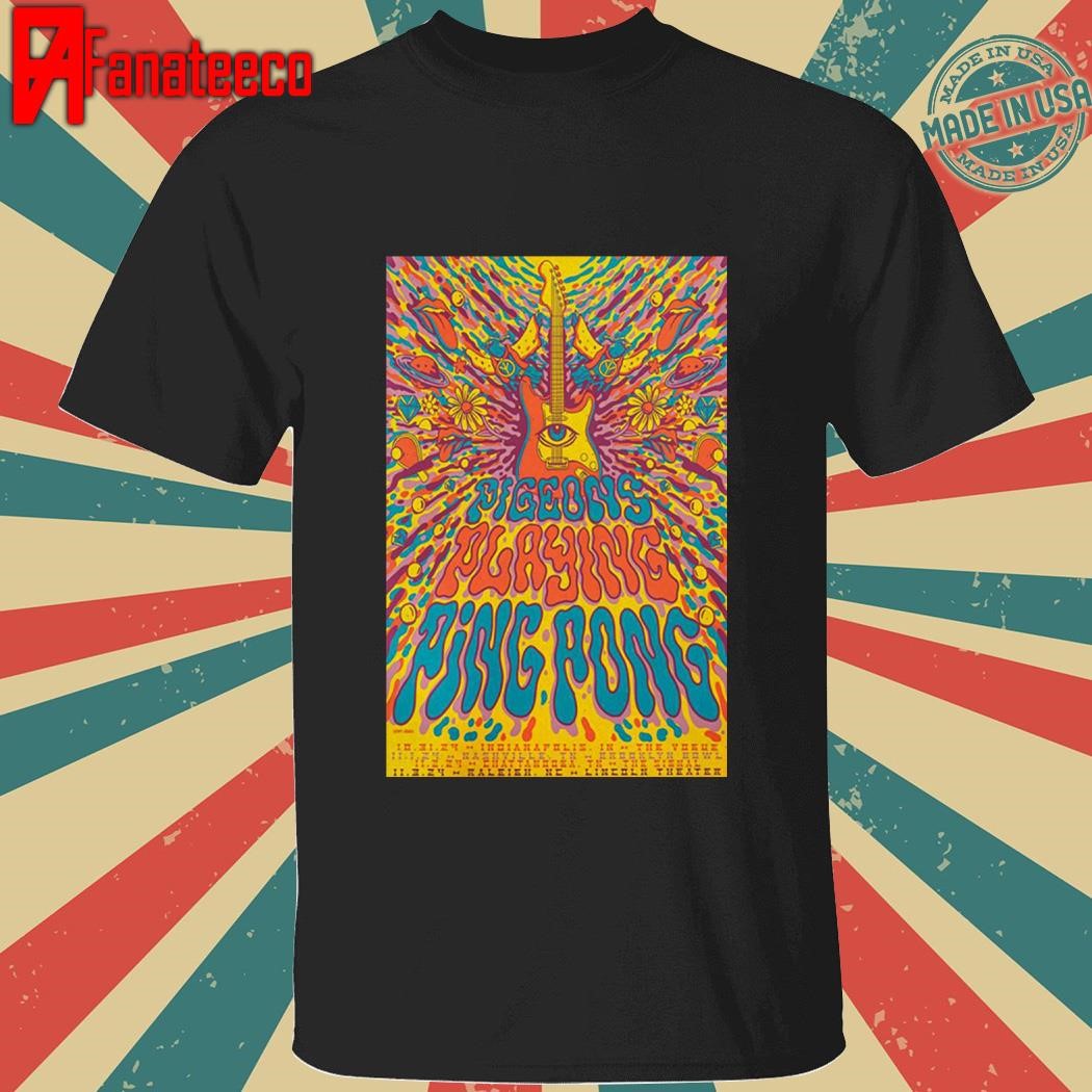 Pigeons Playing Ping Pong 2024 Halloween Run Tour shirt