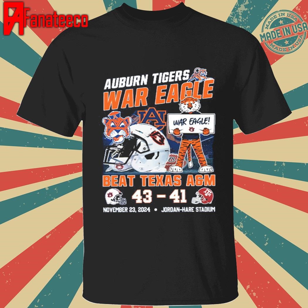 Premium Auburn Football War Eagle Beat Texas A&M Shirt