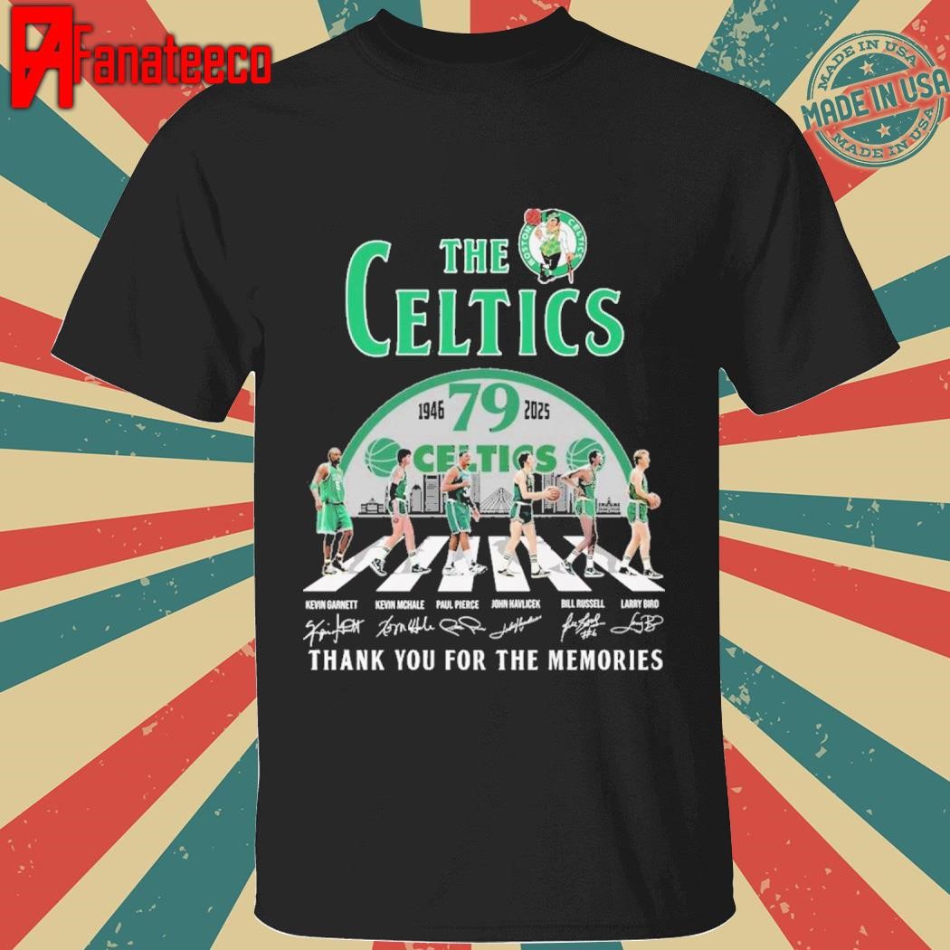 Premium NBA Boston Celtics 79th 1946-2025 Thank You For The Memories signatures shirt