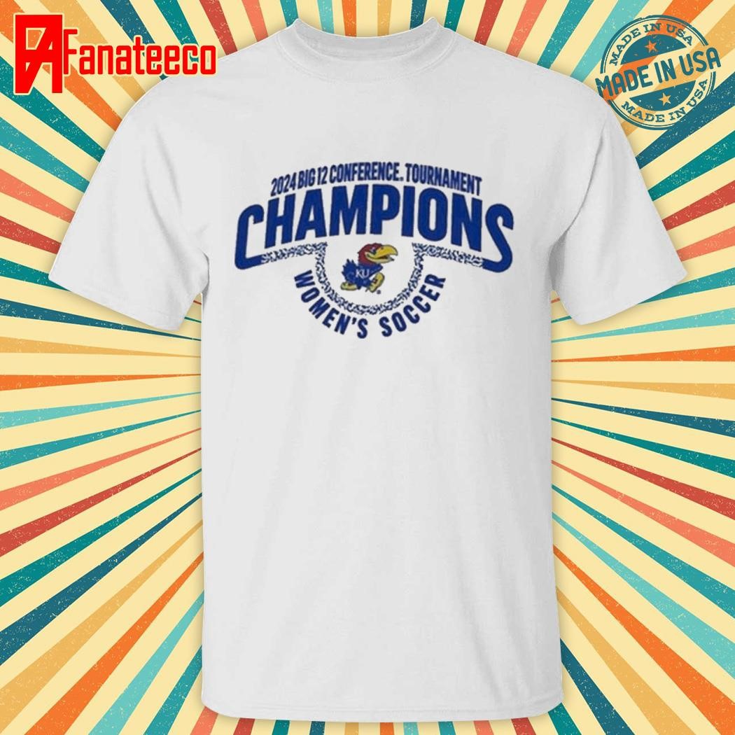 Premium Official Kansas Jayhawks 2024 Big 12 Women’s Soccer Champions Locker Room T-shirt