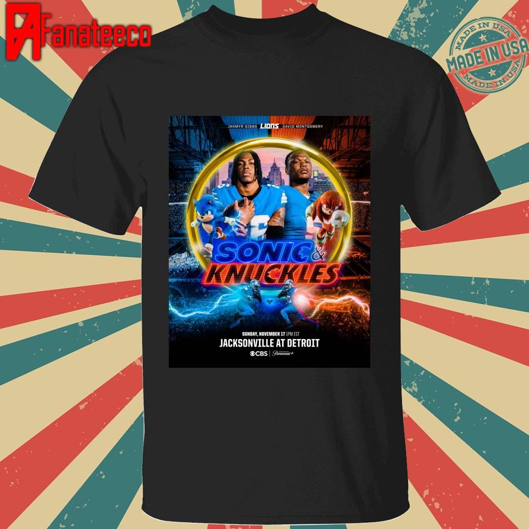 Premium Sonic Vs Knuckles Jacksonville at detroit shirt