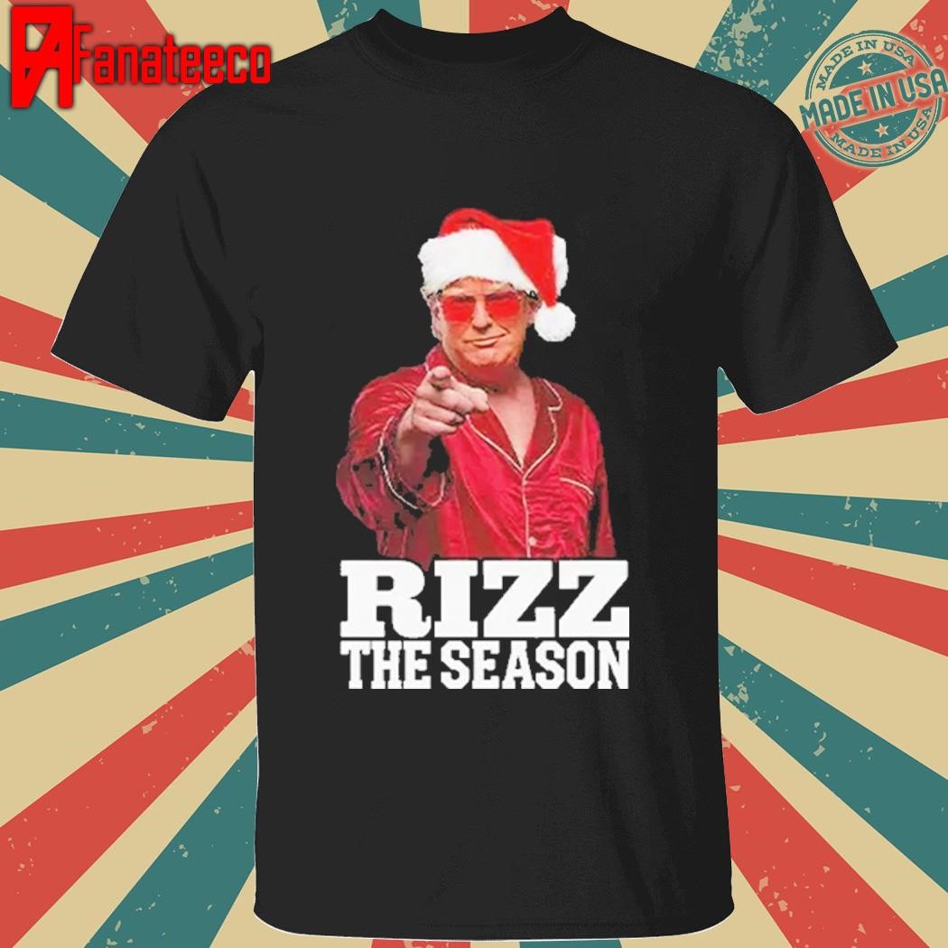 Rizz The Season Trump Christmas Santa Pajama Rizzmas Shirt