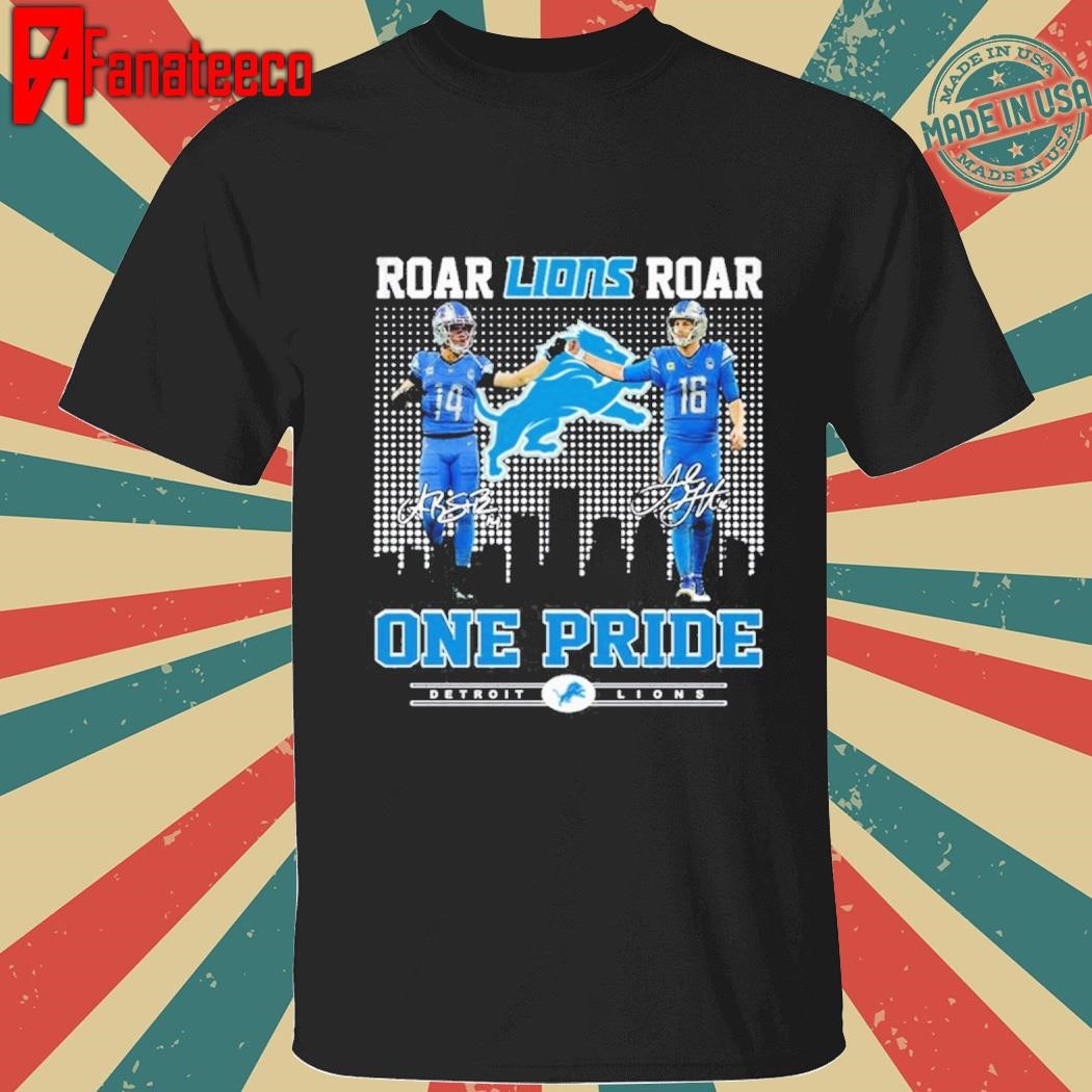 Roar Detroit Lions Roar One Pride Signature T-Shirt