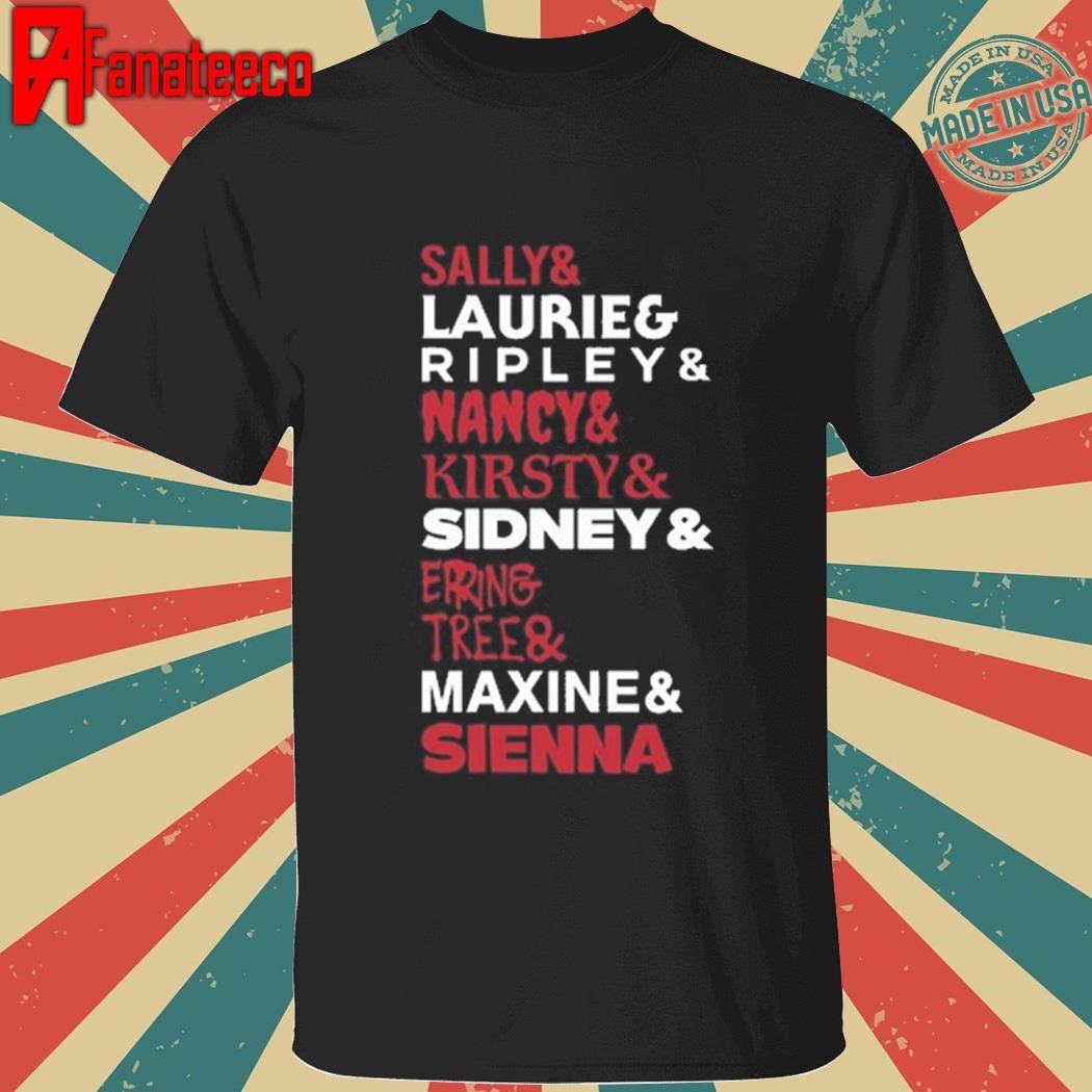 Sally Laurie Ripley Nancy Kirsty Sidney Erin Tree Maxine Sienna shirt