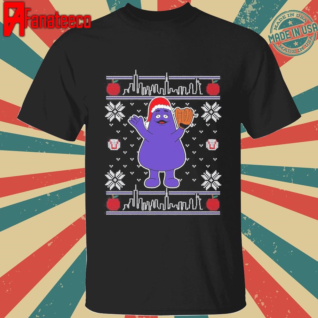 Santa Grimace Ugly christmas shirt