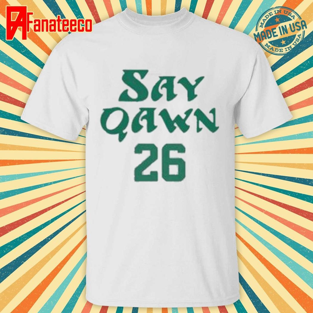 Saquon Barkley Philadelphia Eagles Say Qawn number shirt