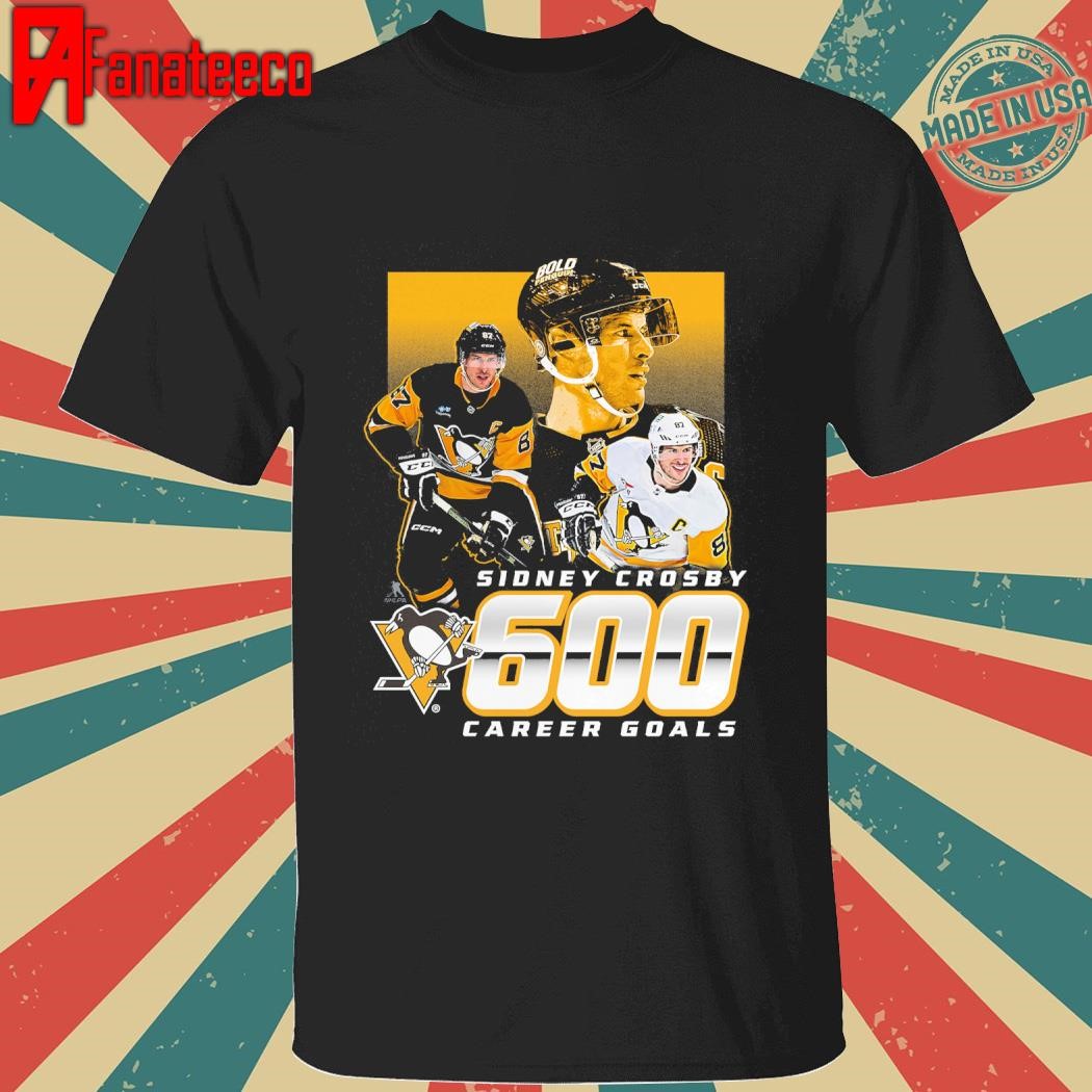 Sidney Crosby Pittsburgh Penguins 600 Career Goals T-Shirt