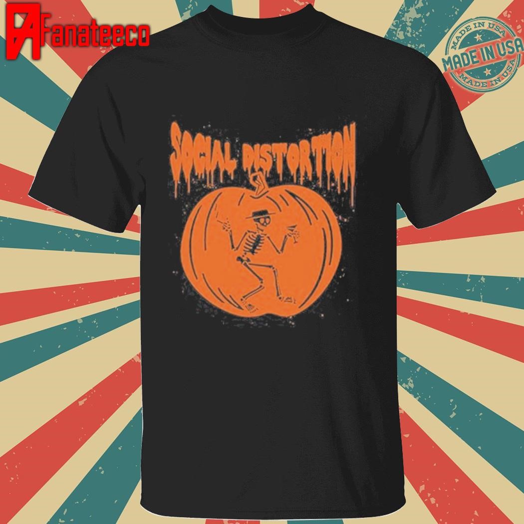 Social Distortion Stencil Pumpkin Shirt