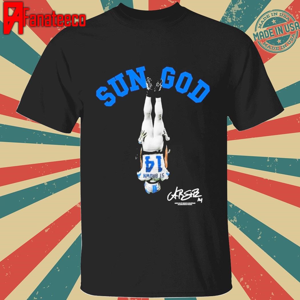 Sun god the lion detroit shirt