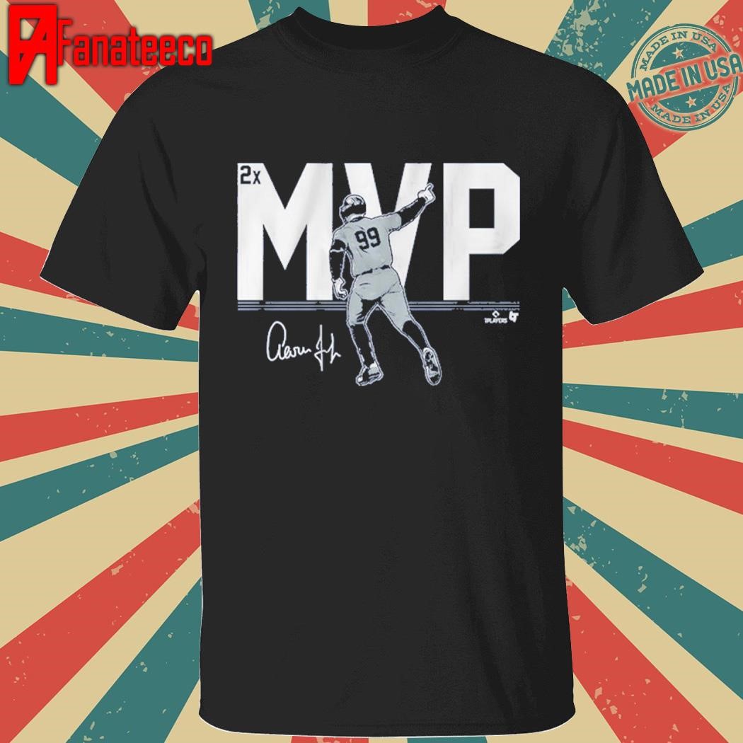 Top Aaron judge 2x mvp signature shirt