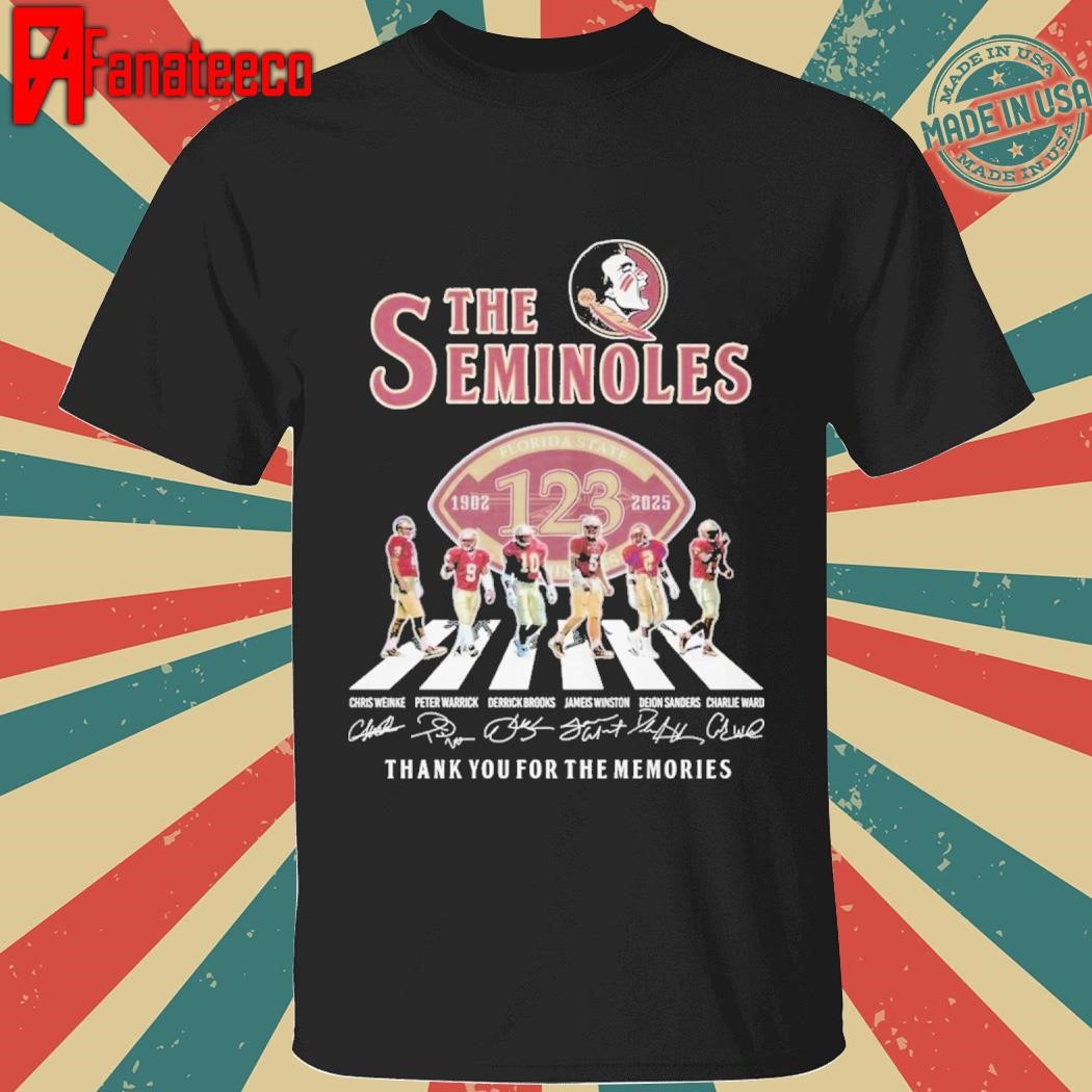 Top NCAA Florida State Seminoles 123rd Thank You For The Memories Shirt