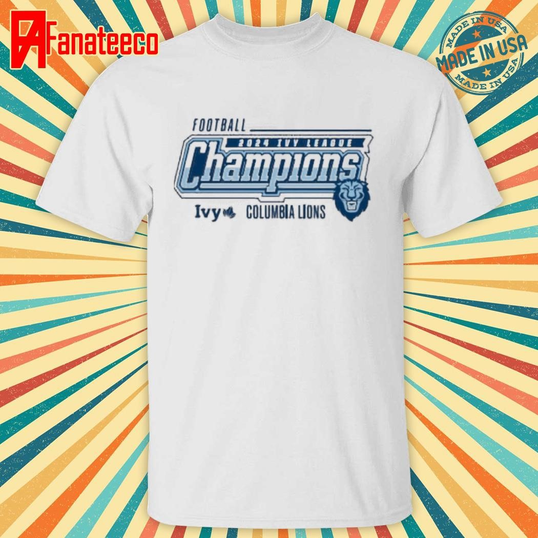 Top Official Football 2024 Ivy League Champions Columbia Lions t-shirt