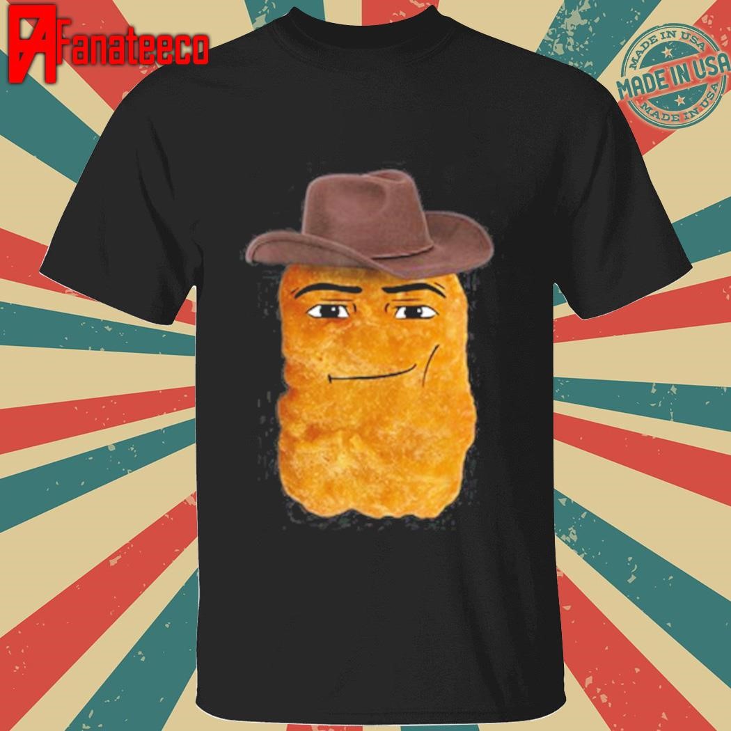 Top Tom Anonbirdd Wearing Cowboy Chicken Nugget Shirt