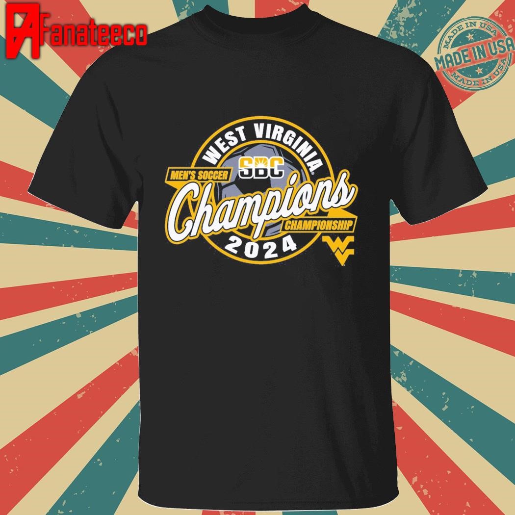 Top West Virginia Mountaineers 2024 SBC Men's Soccer Tournament Champions T-Shirt