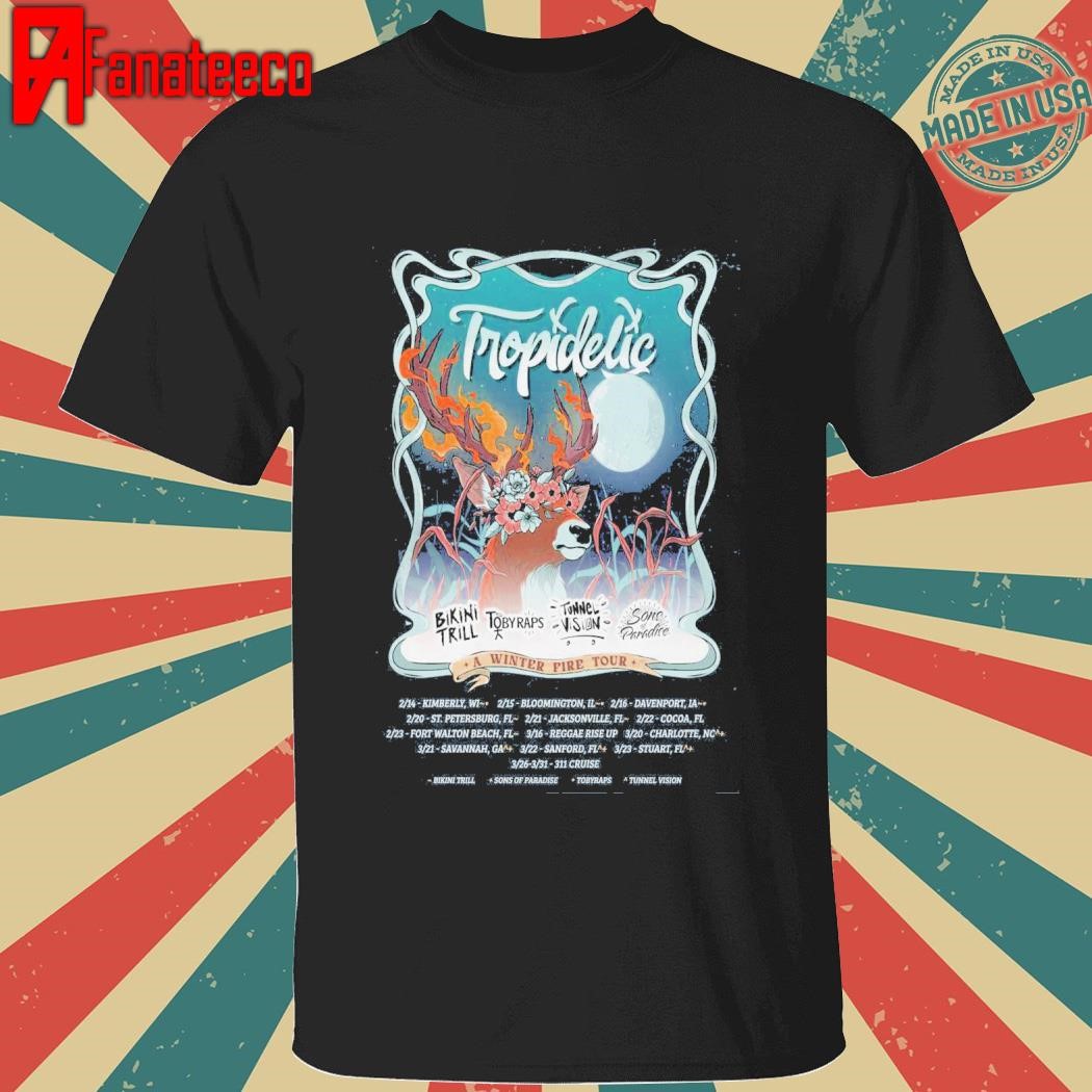 Tropidelic A Winter Fire Tour 2025 shirt