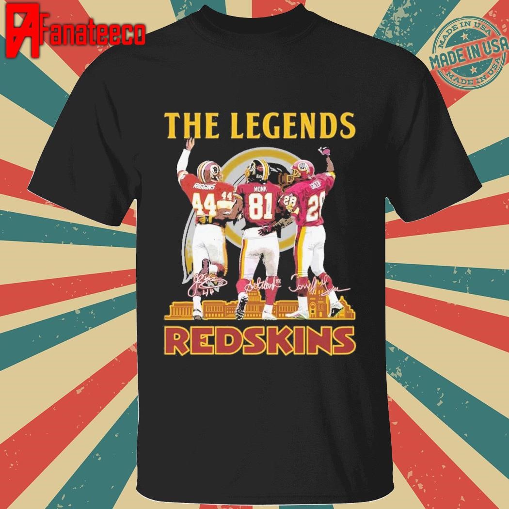 Washington Redskins Football The Legends Of Team History T-Shirt