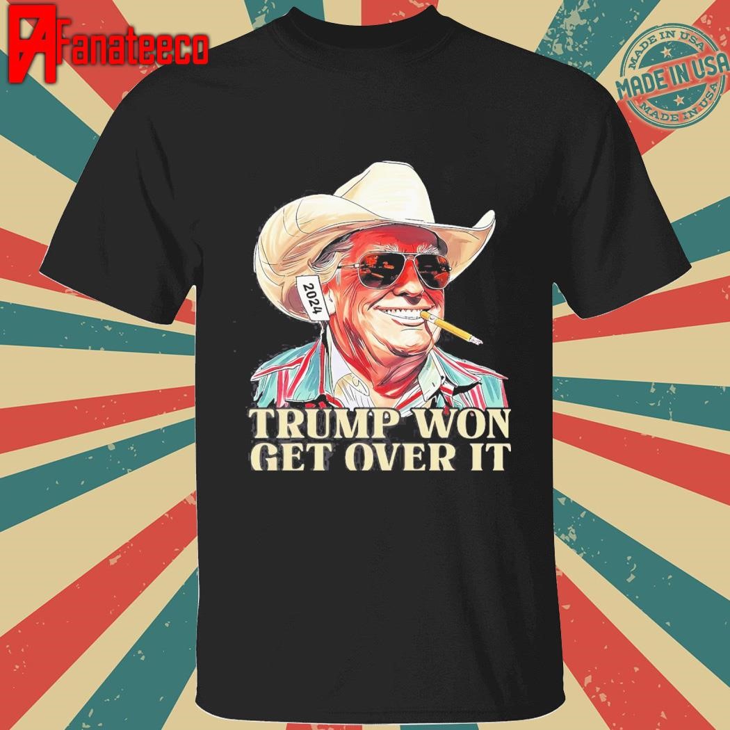 Western Trump Cowboy Trump Won Get Over It Tall T-Shirt