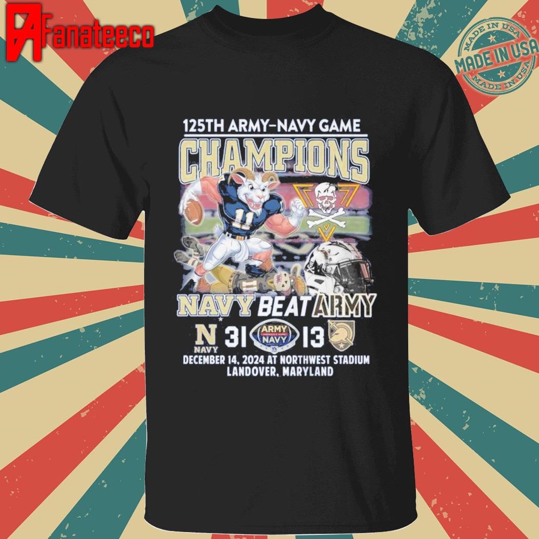 125th Army Navy Game Champions – Navy Beat Army 2024 shirt