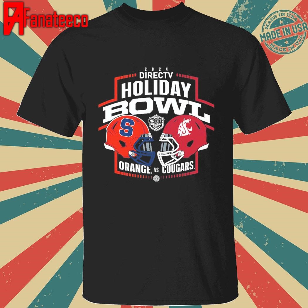 2024 Holiday Bowl Head To Head Syracuse Orange And Washington State Cougars Matchup Helmets shirt