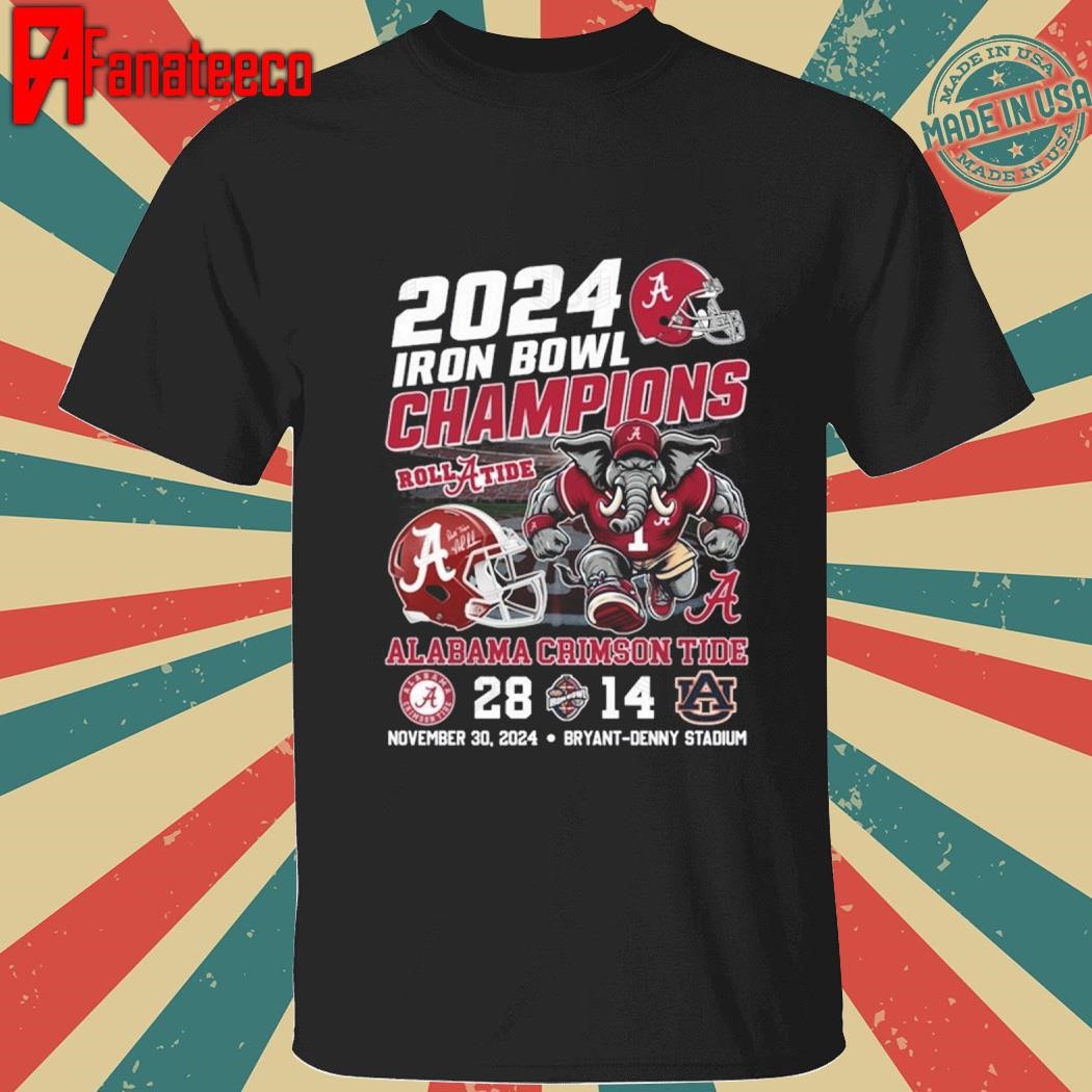 2024 Iron Bowl Champions Alabama Crimson Tide Roll A Tide shirt