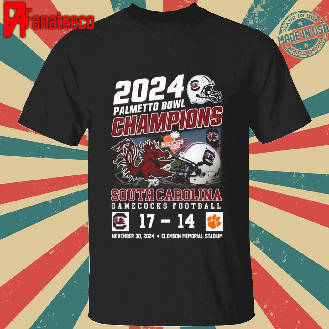 2024 Palmetto Bowl Champions South Carolina Gamecocks 17-14 T-Shirt